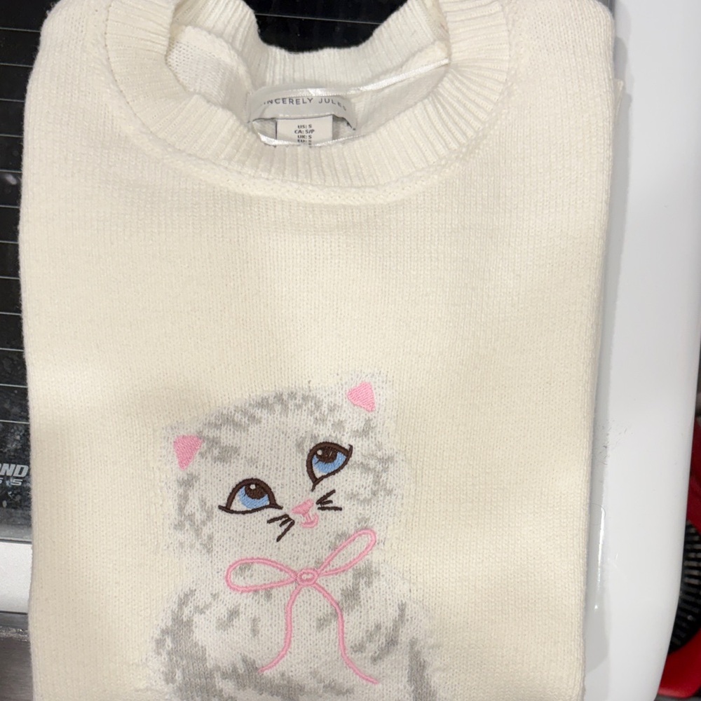 Sincerely Jules White Knit Sweater